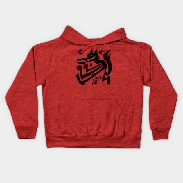 Huff & Puff Kids Hoodie by Freaking Creatures